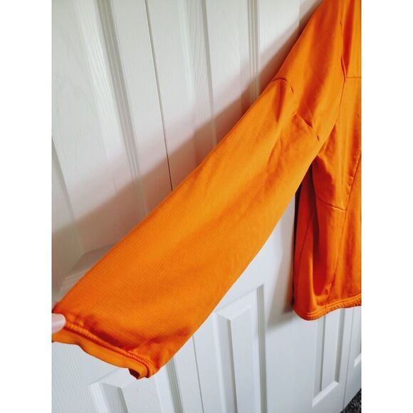 Under Armour XL Cold Gear Infrared Fleece 1/4 Zip Men's Orange Sweatshirt - Picture 6 of 10